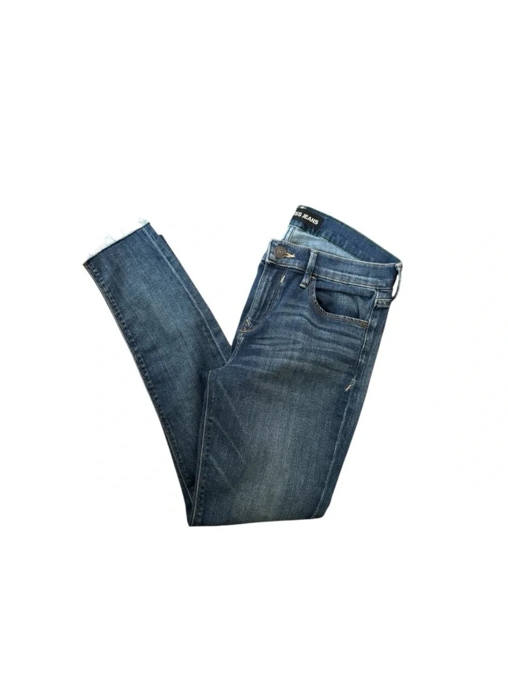 Express Women's Medium Blue Skinny Jeans - Picture 6 of 8